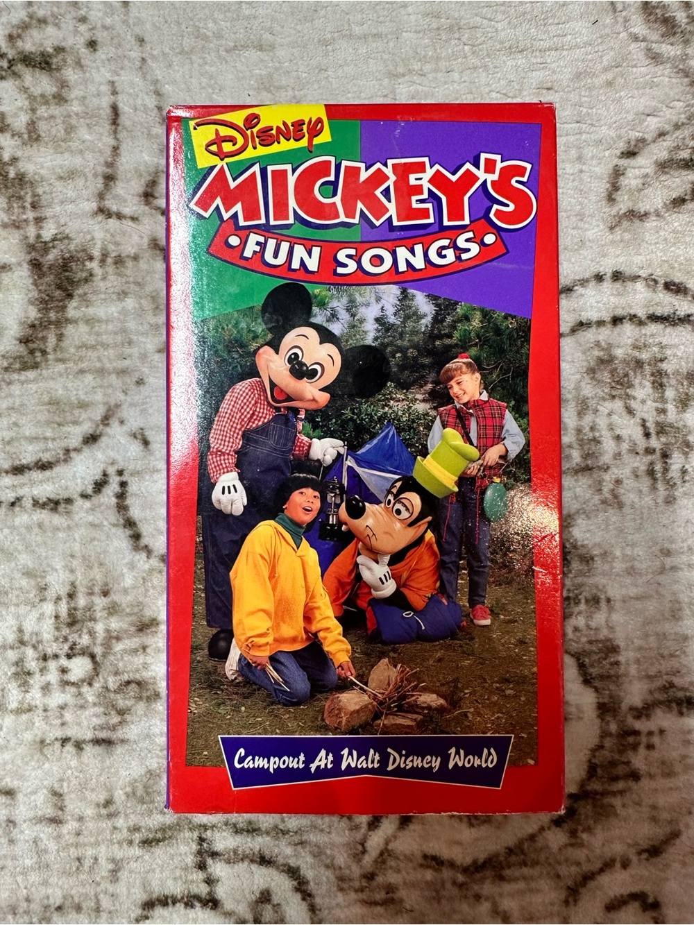 Disney Mickey's Fun Songs Kids Vintage VHS Tape with Jacket